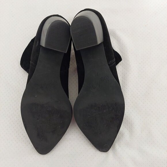 Seychelles Women's Western Chic Black Suede Point Toe Ankle Boots Bootie Size 7 - Picture 7 of 9